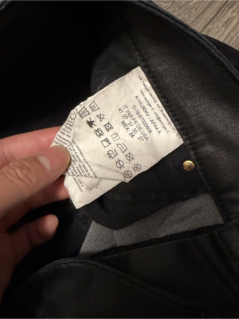 Versace black skinny Denim Jeans image 4
